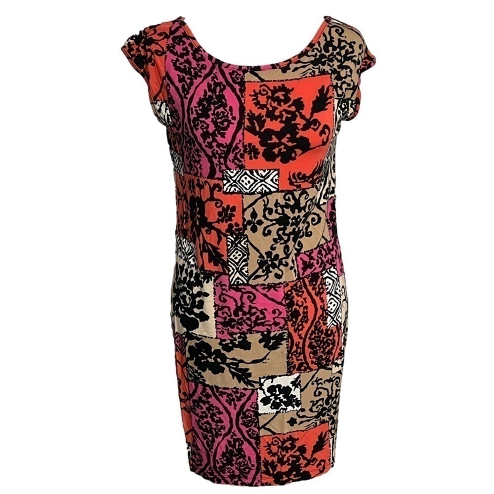 Tori Richard Honolulu Short Sleeve Multicolor Patterned Dress Women’s Sz XS